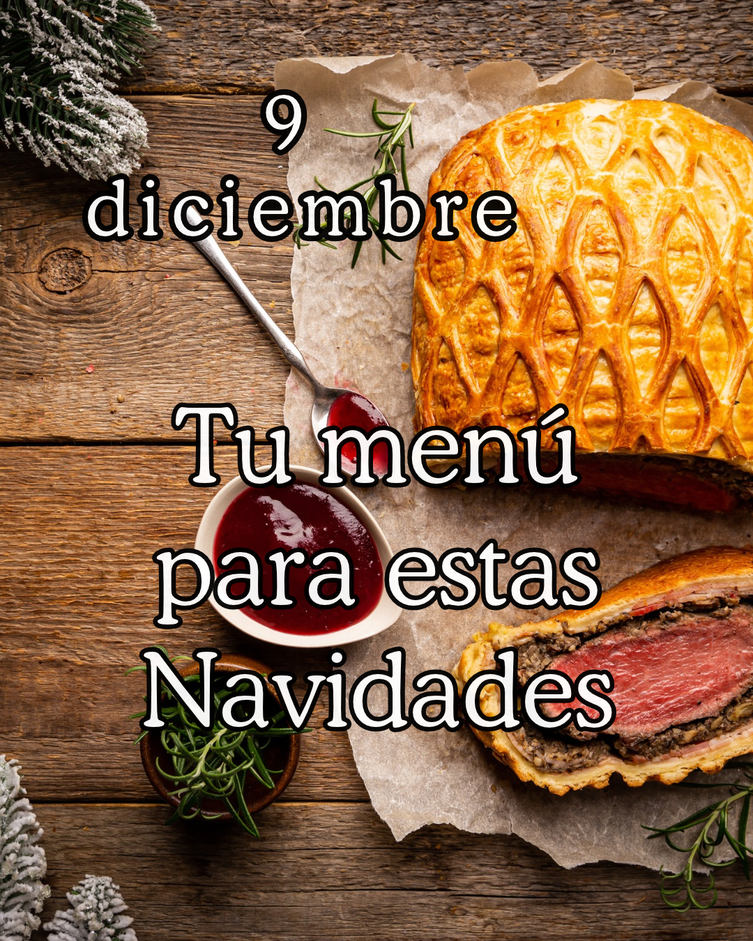 Tu menu de Navidad 9/12/26